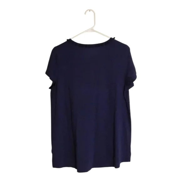 Lilly Pulitzer Deep Blue Short Sleeve Top - Picture 3 of 3